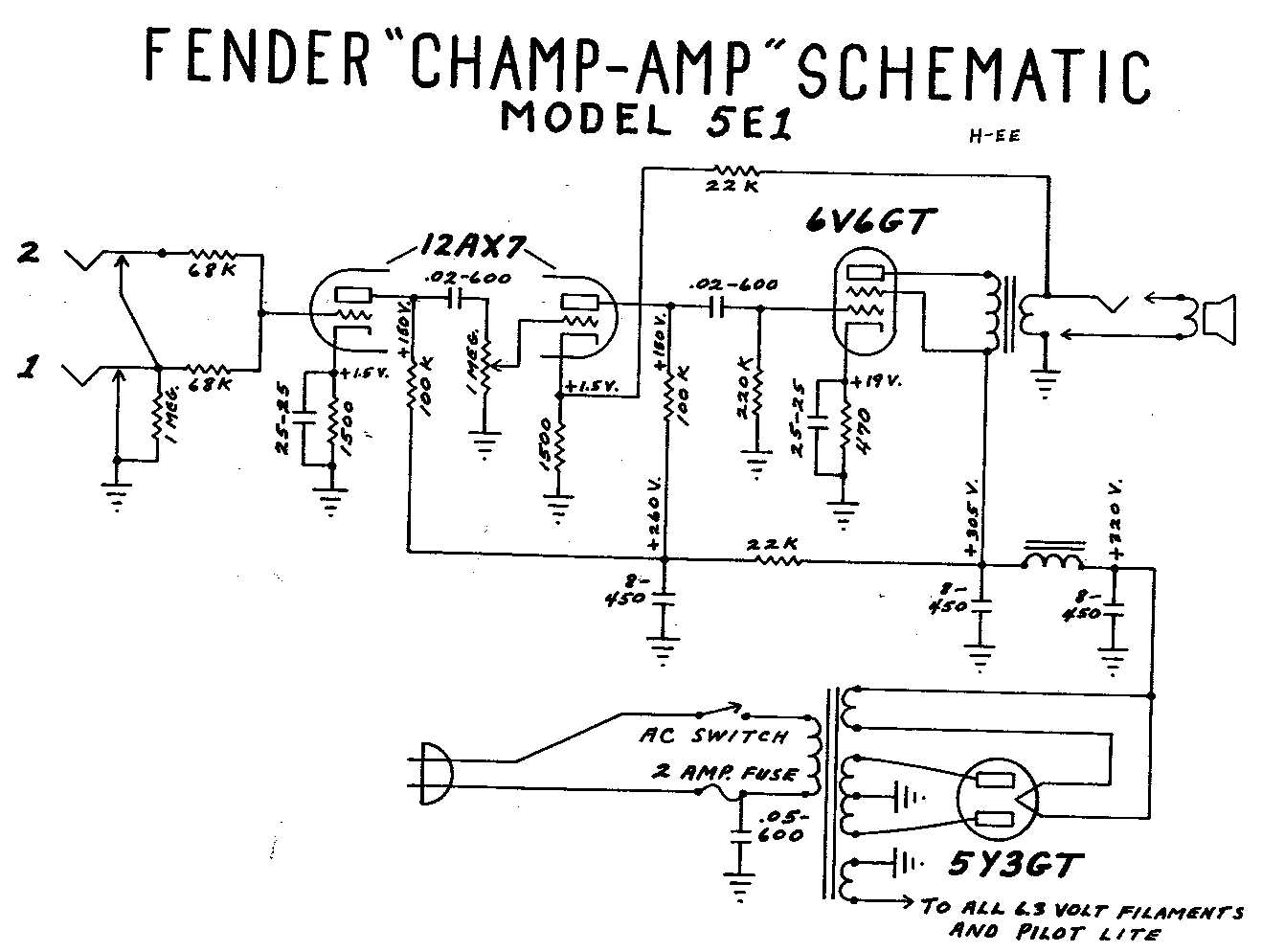 Tweed Champ Amplifier